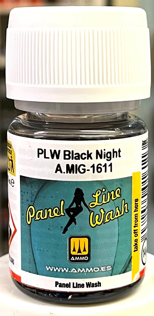 MiG AMMO Panel Line Wash - Black Night