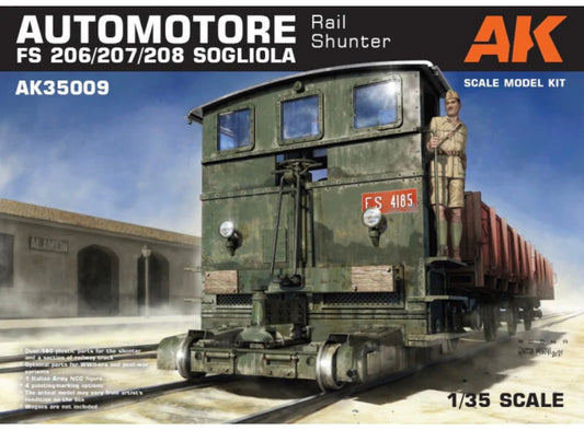 AK Interactive AK35009 Automotore FS 206/207/208 Sogliola Rail Shunter