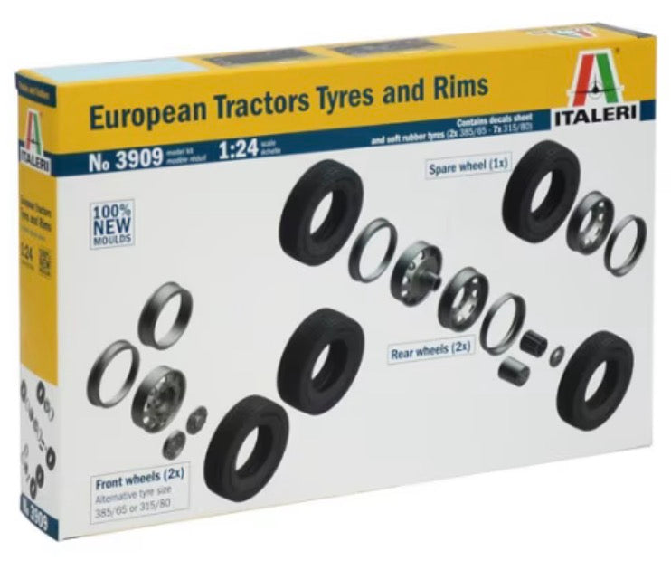 Italeri No.3909 European Tractor Tyres and Rims