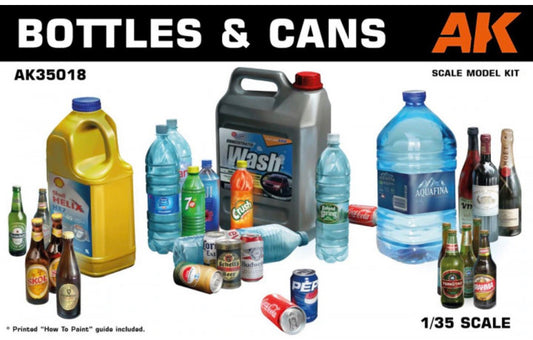 AK Interactive AK35018 Bottles and Cans
