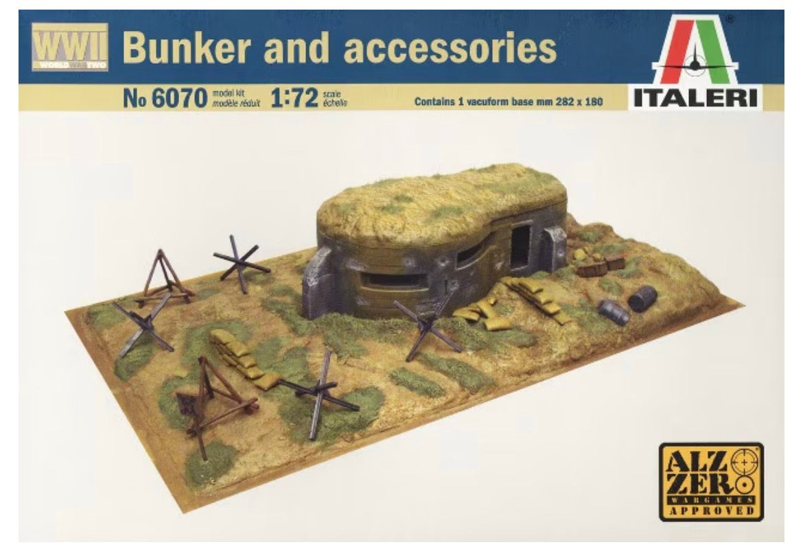 Italeri 6070 WWII Bunker and Accessories