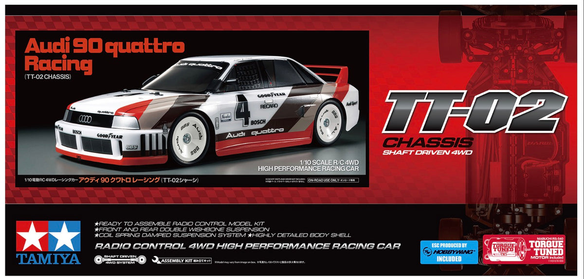 Tamiya 58744 RC Audi 90 Quattro Racing