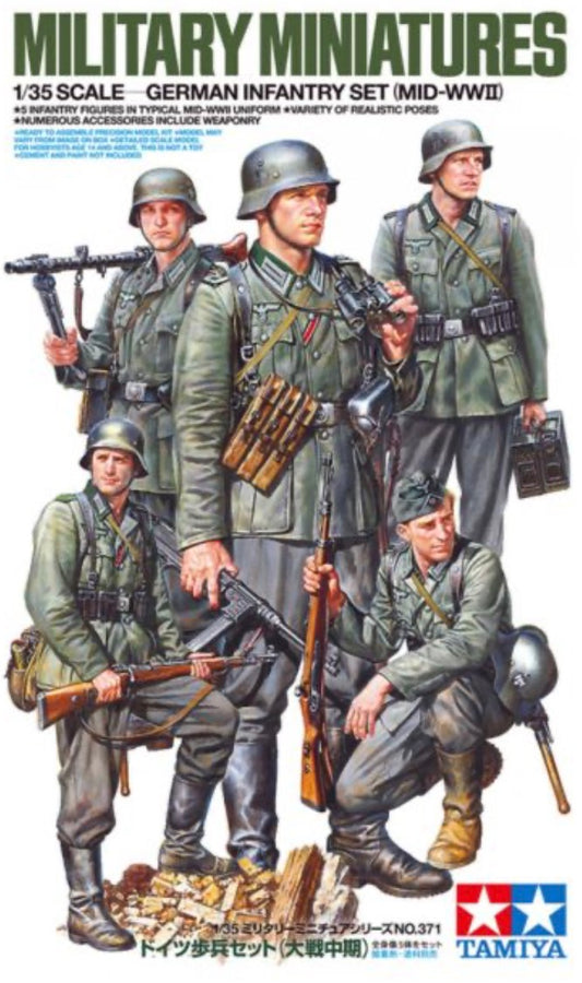 Tamiya 35371 German Infantry Set (Mid-WWII)