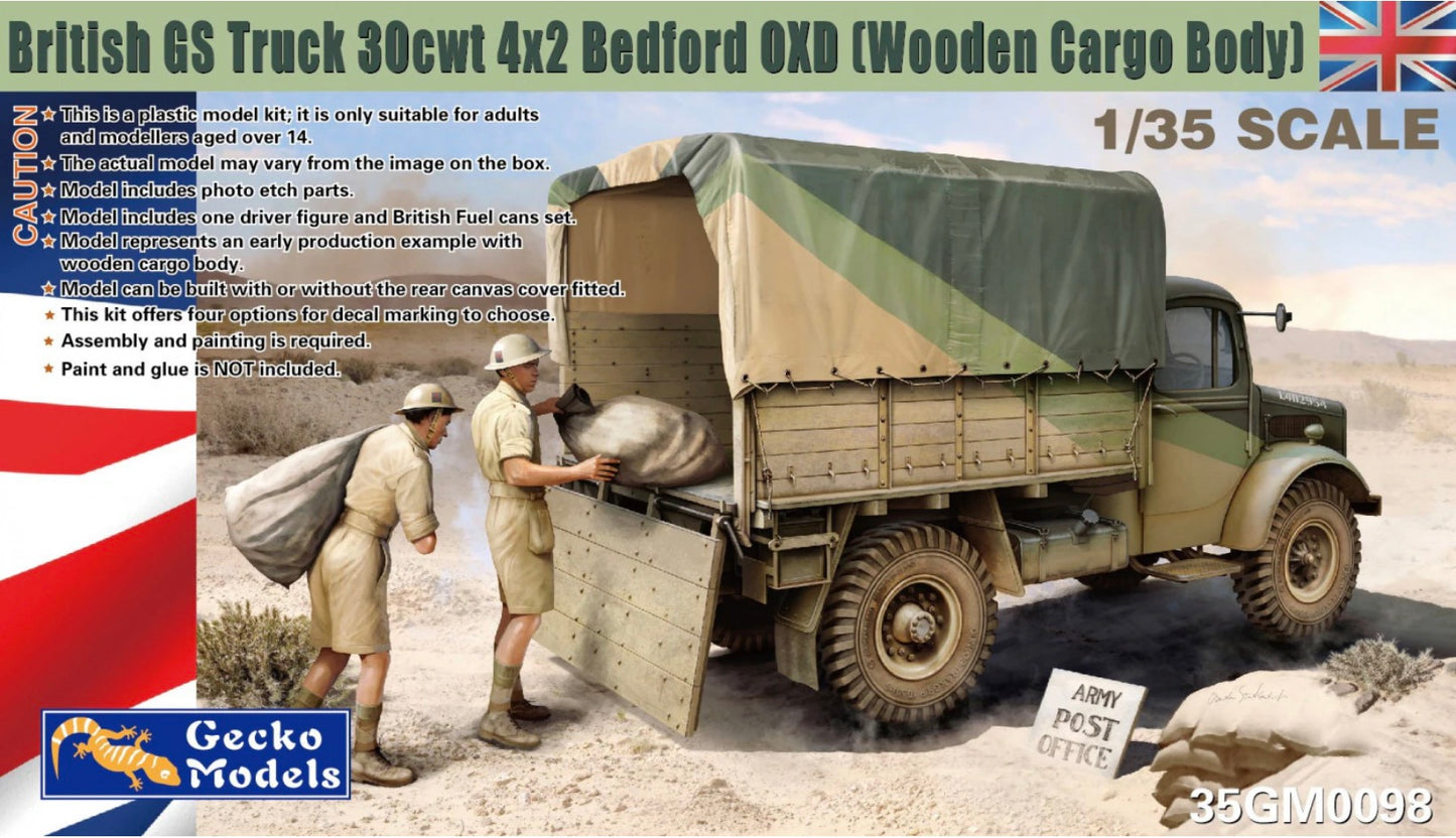 Gecko 35GM0098 British GS Truck 30cwt 4x2 Bedford OXD