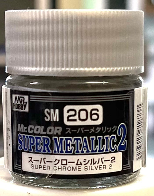 Mr. Color Super Metallic SM206 Super Chrome Silver 2
