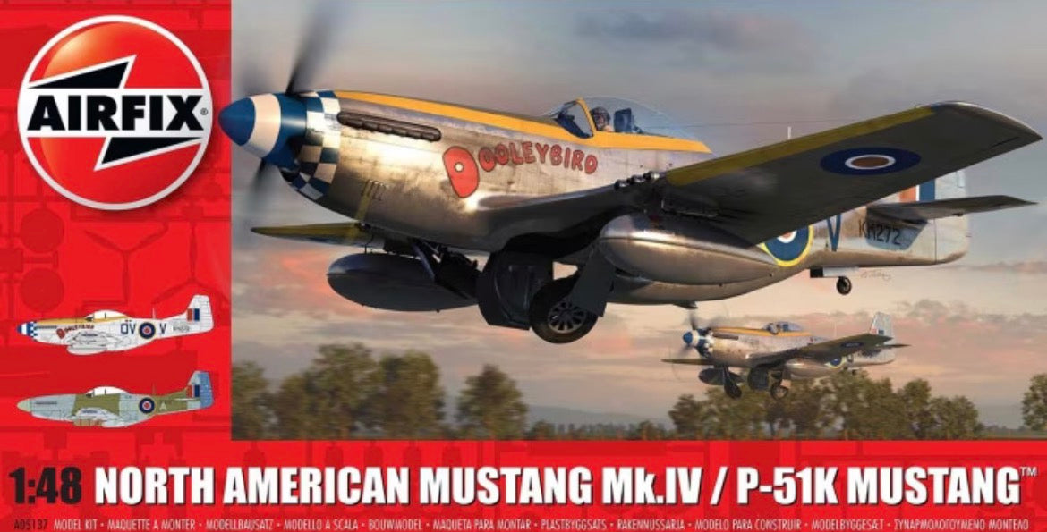 Airfix A05137 North American Mustang Mk.IV/P-51K Mustang