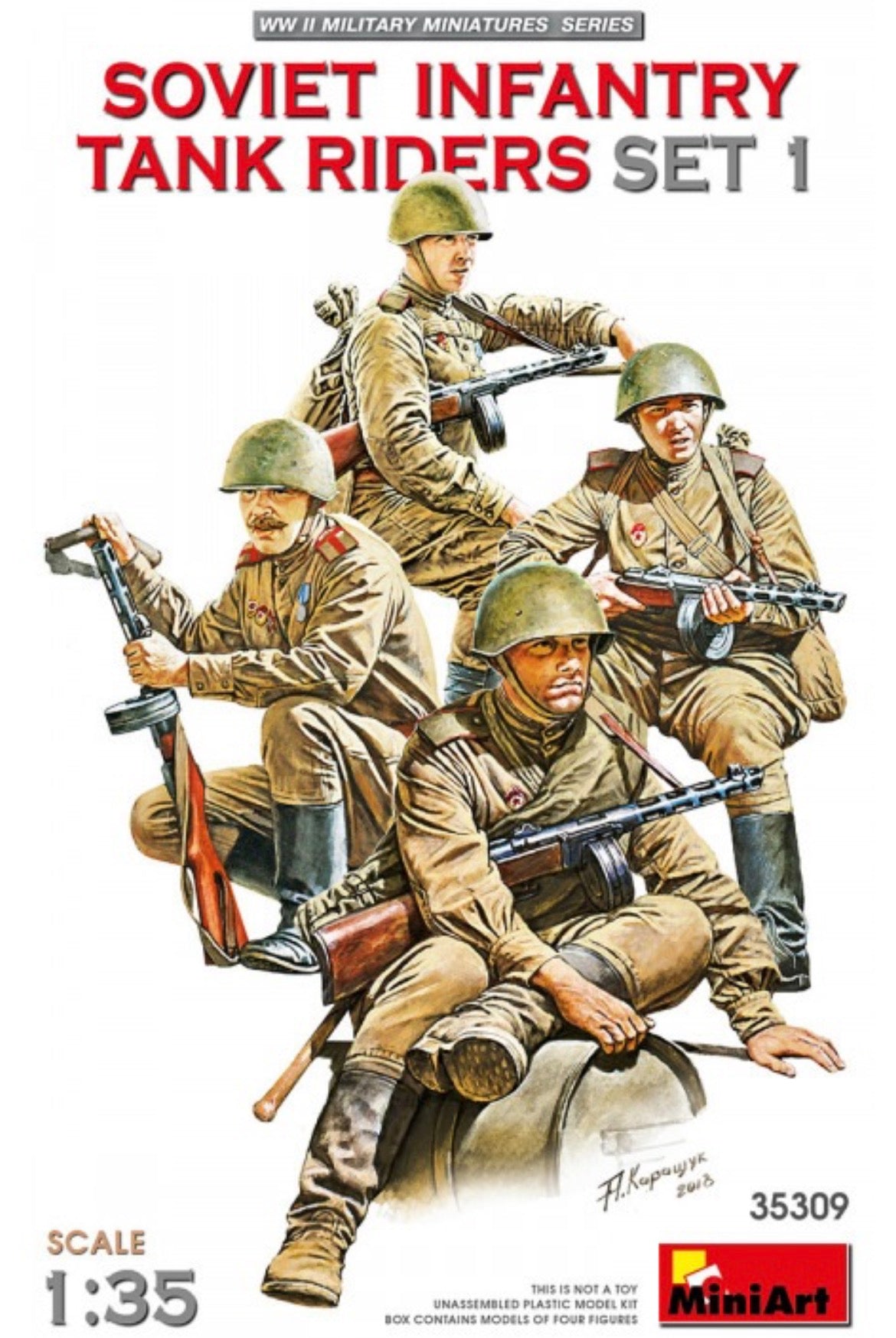 Miniart 35309 Soviet Infantry Tank Riders - Set 1