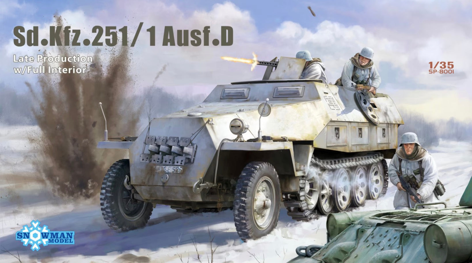 *Pre-Owned* Snowman Model SP.8001 Sd.Kfz.251/1 Ausf.D – Crewkerne Models