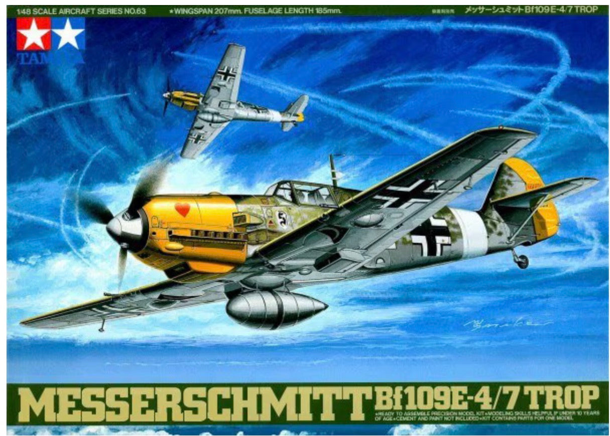 Tamiya 61063 Messerschmitt Bf109E-4/7 Trop