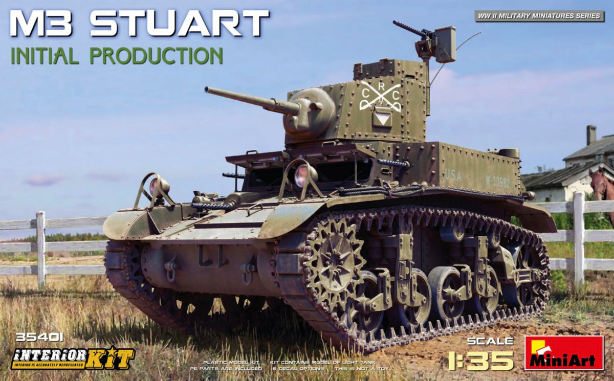 *Pre-Owned* Miniart 35401 M3 Stuart Initial Production