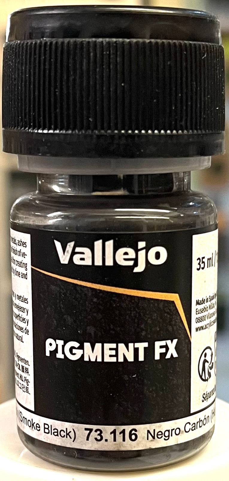 Vallejo Pigment FX 73.116 Carbon Black (Smoke Black)