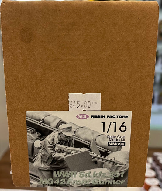 *Pre-Owned* SOL Resin Factory MM638 WWII Sd.Kfz.251 MG42 Front Gunner 1:16