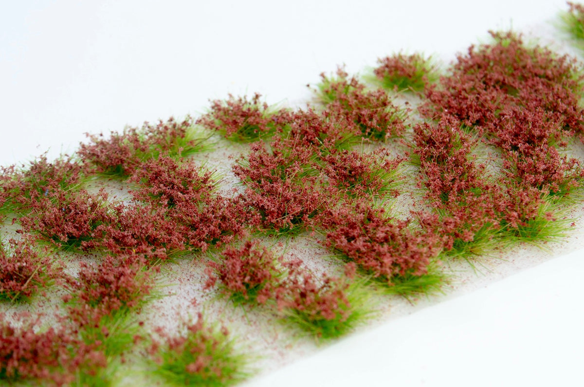Model Scene 060-04S Blossoms Tufts Dark Red