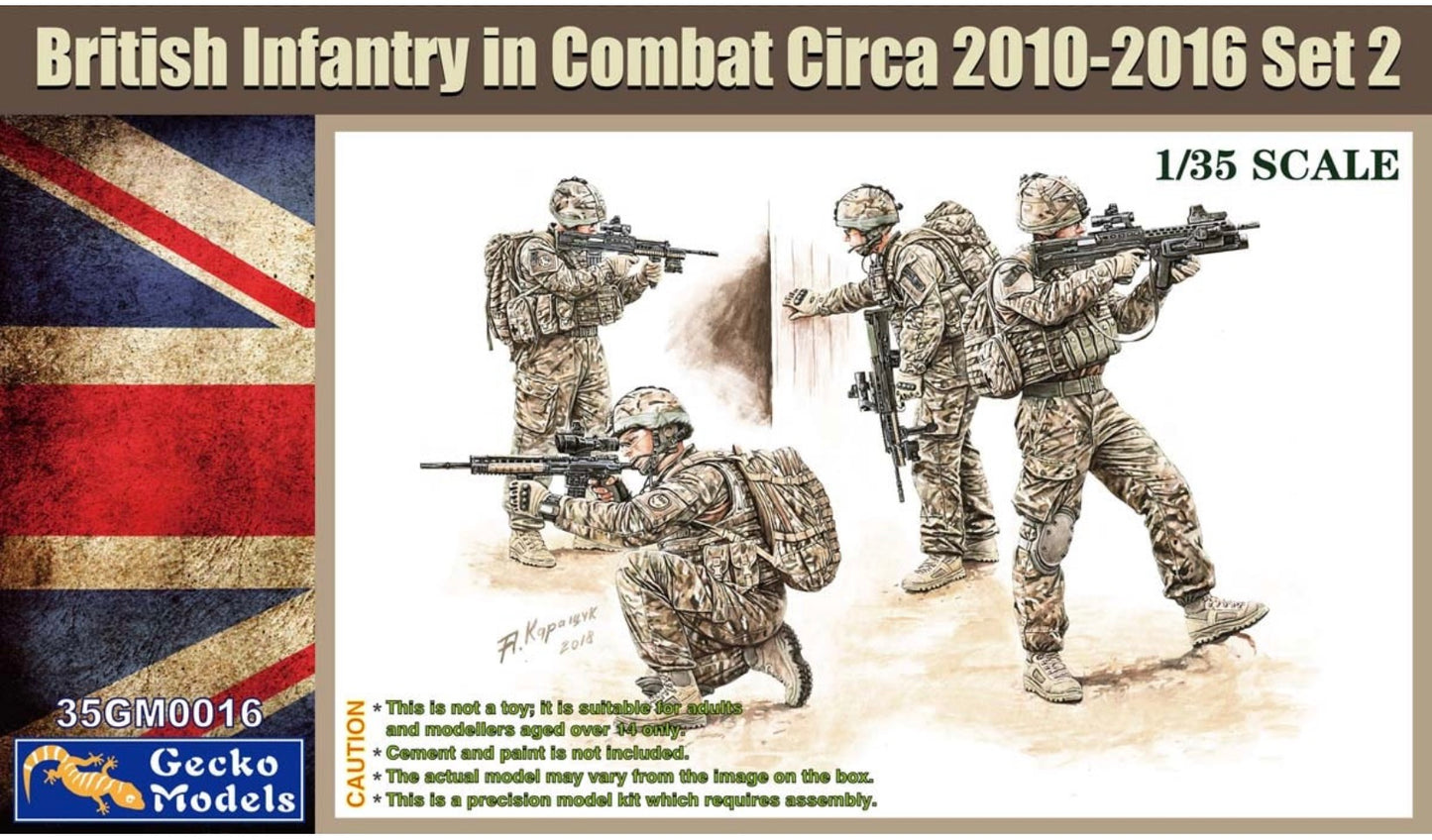Gecko 35GM0016 British Infantry in Combat Circa 2010-2016 Set 2