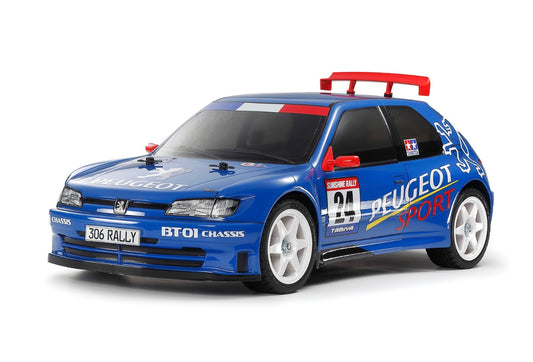 Tamiya 47513 Peugeot 306 Maxi with Blue Painted Body