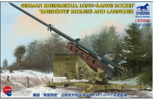 Bronco CB35048 German Rheinmetall long Range Rocket ‘Rheinbote’ (RH.Z.61/9) and Launcher