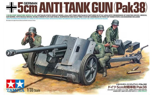 Tamiya 35392 German 5cm Anti-Tank Gun (Pak38)