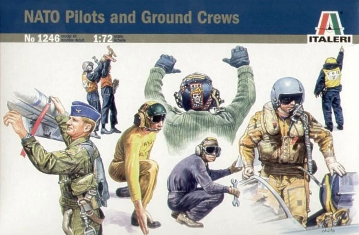Italeri No.1246 NATO Pilots and Ground Crew