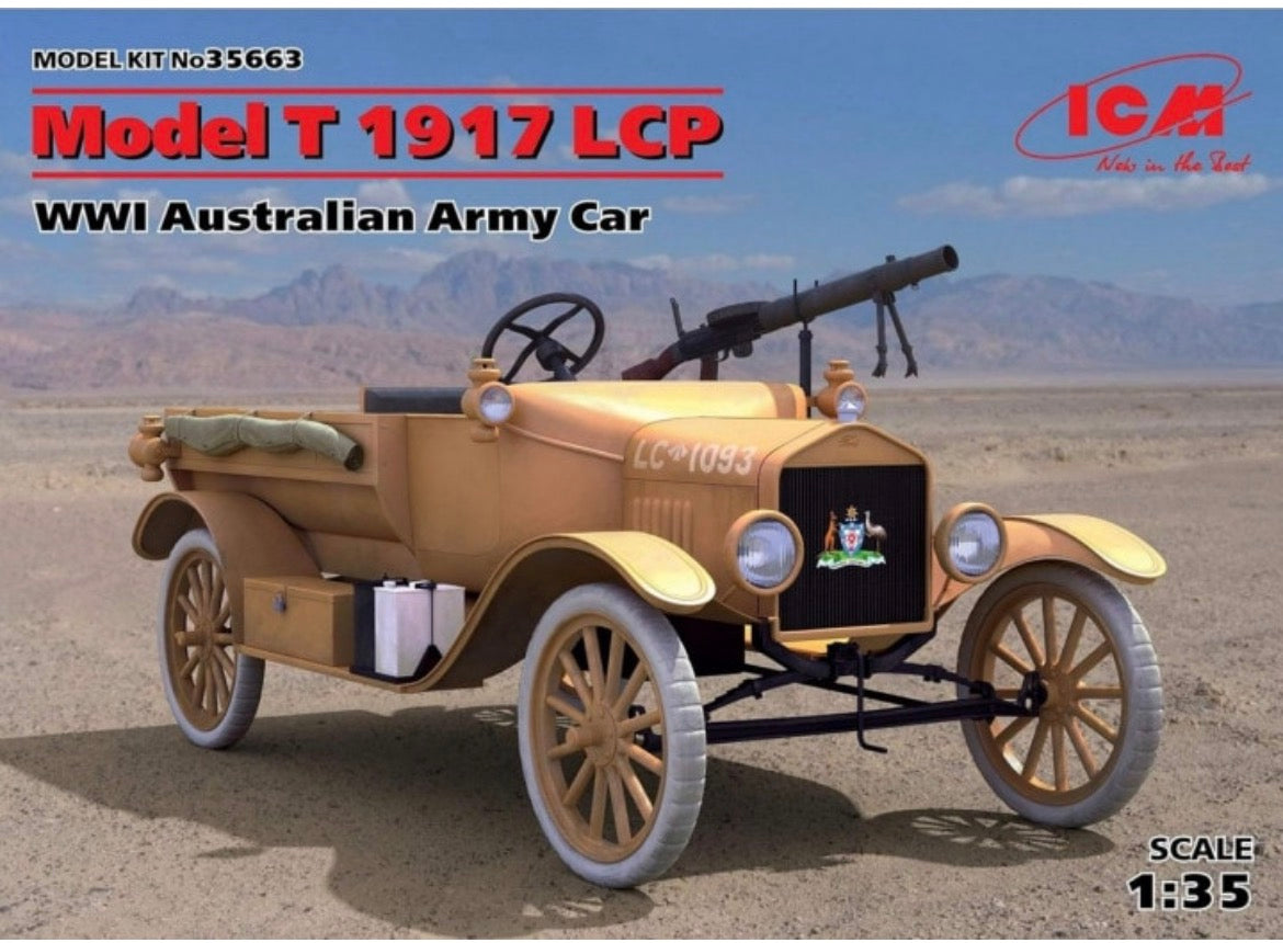 ICM 35663 Model T 1917 LCP WWI Australian Army Car