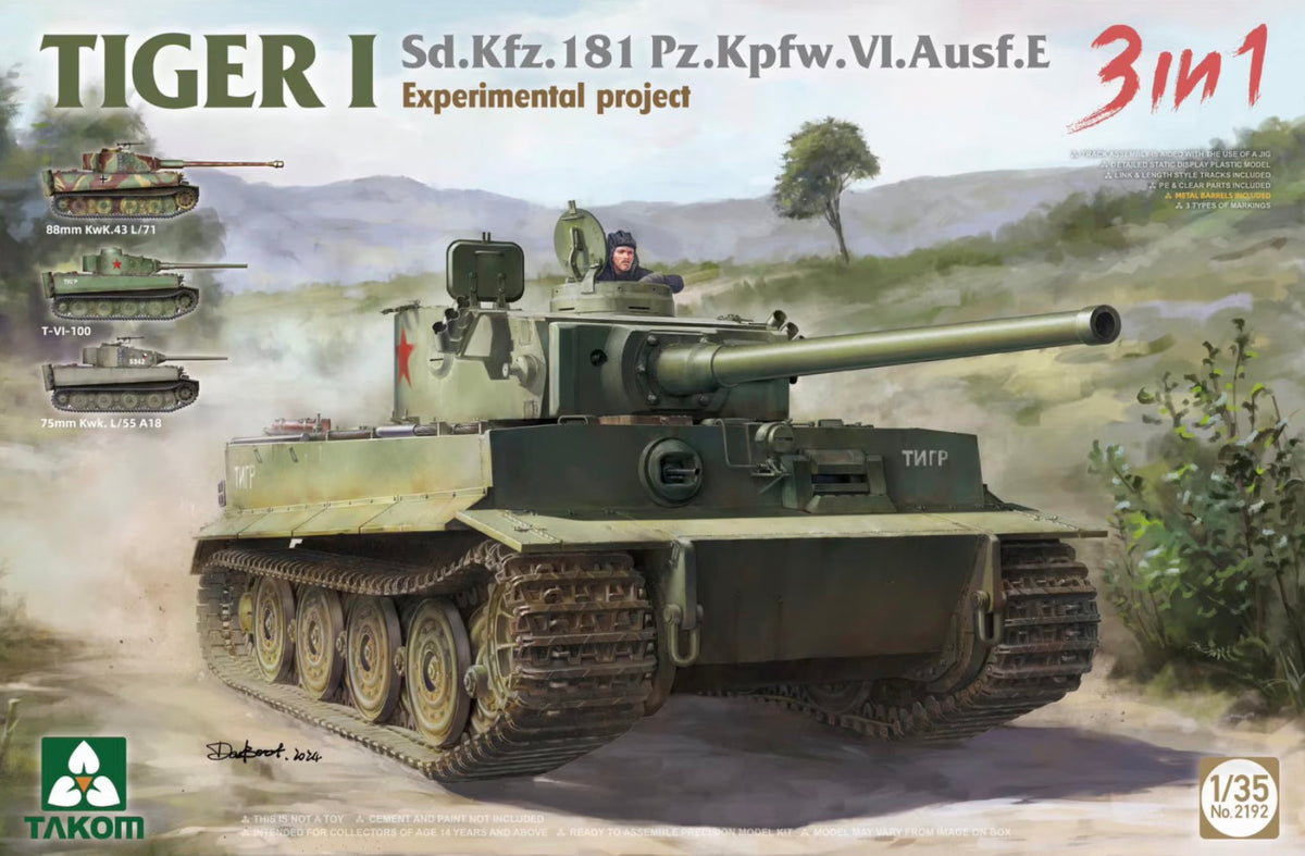 *Pre-Owned* TAKOM 2192 Tiger I - Experimental Project 3in1