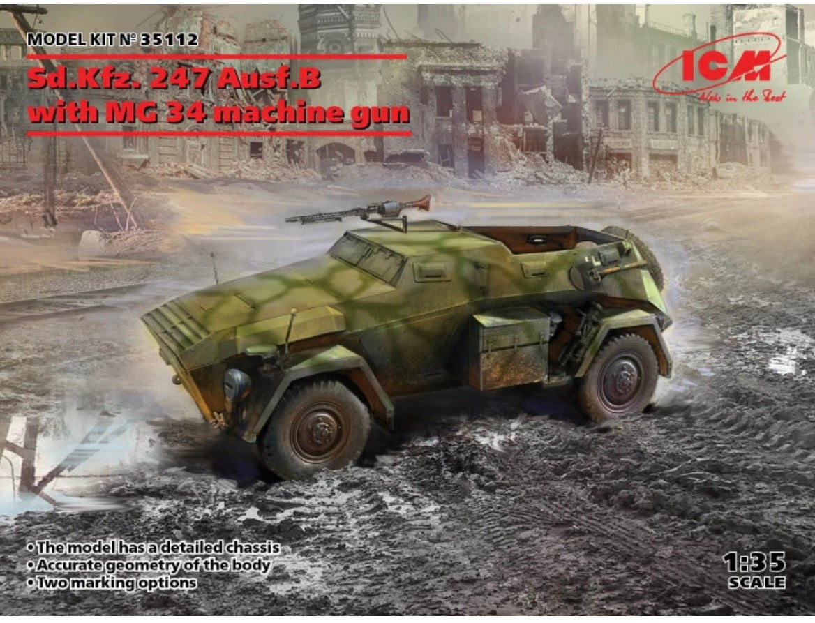 ICM 35112 Sd.Kfz.247 Ausf.B with MG 34