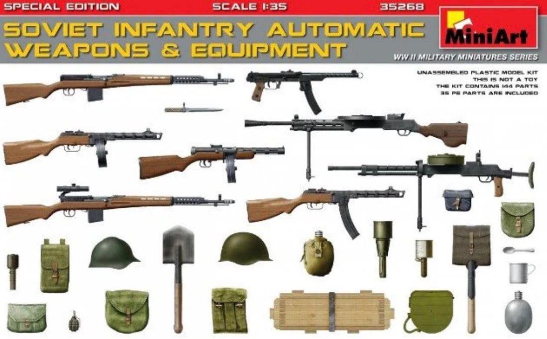 Miniart 35268 Soviet Infantry Automatic Weapons & Equipment