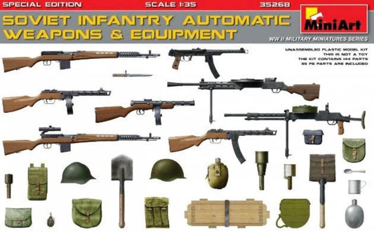 Miniart 35268 Soviet Infantry Automatic Weapons & Equipment