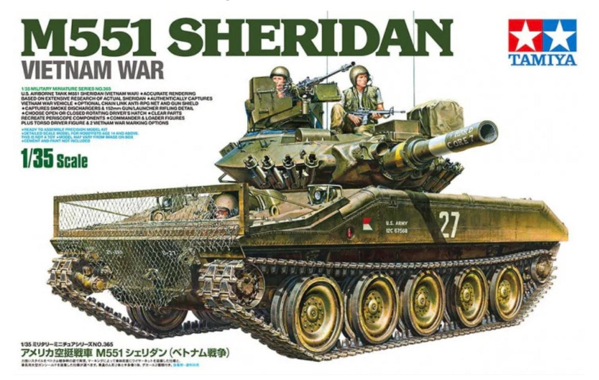 Tamiya 35365 U.S. Airborne Tank M551 Sheridan (Vietnam war)