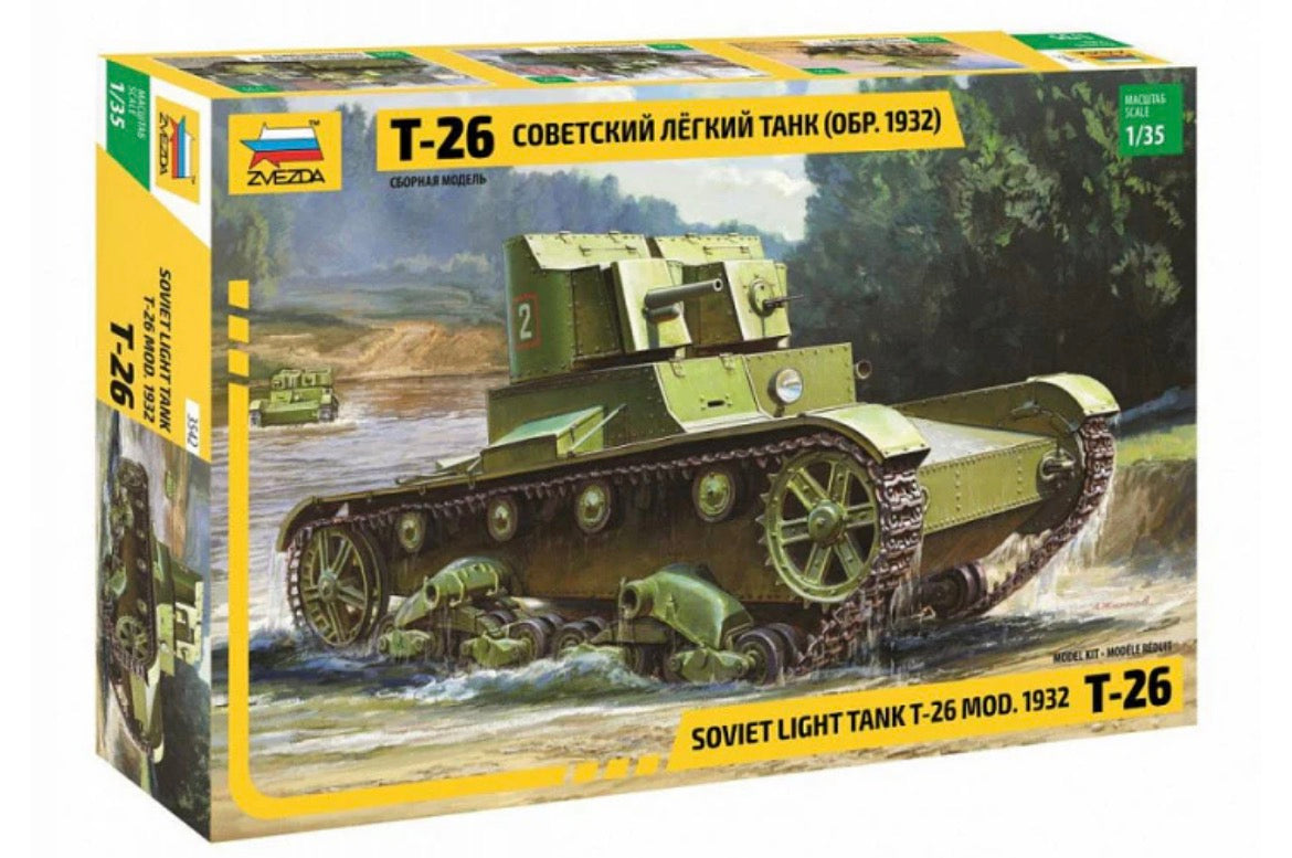 Zvezda 3542 Soviet Light Tank T-26 Mod. 1932