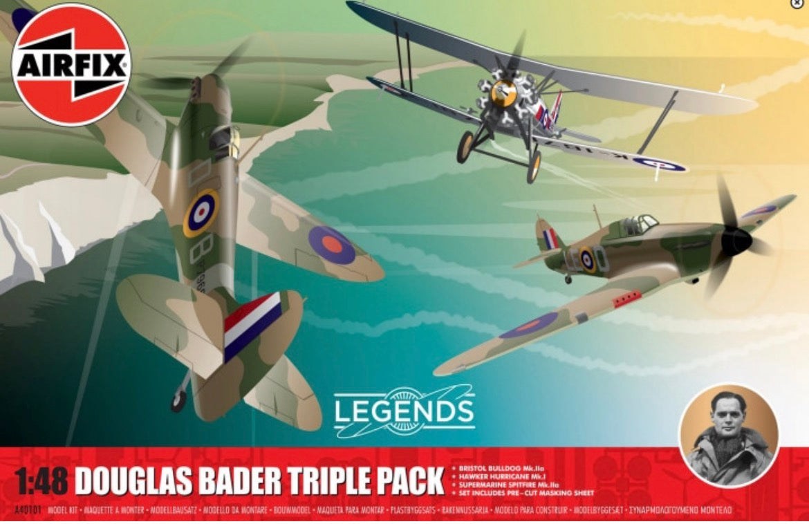 Airfix A40101 Legends Douglas Bader Triple Pack