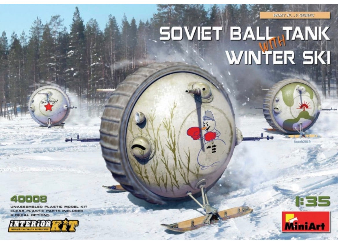 Miniart 40008 Soviet Ball Tank with Winter Ski