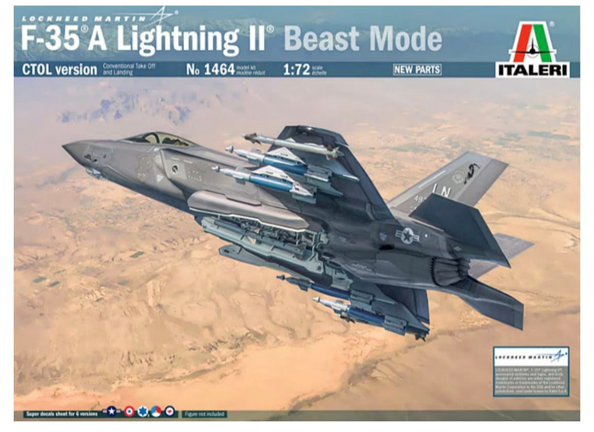 Italeri 1464 F-35A Lighting II Beast Mode