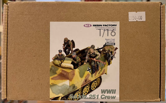 *Pre-Owned* SOL Resin Factory MM656 WWII Sd.Kfz.251 Crew 1:16