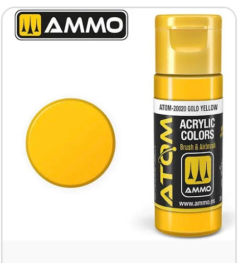 Atom 20020 Paint Gold Yellow
