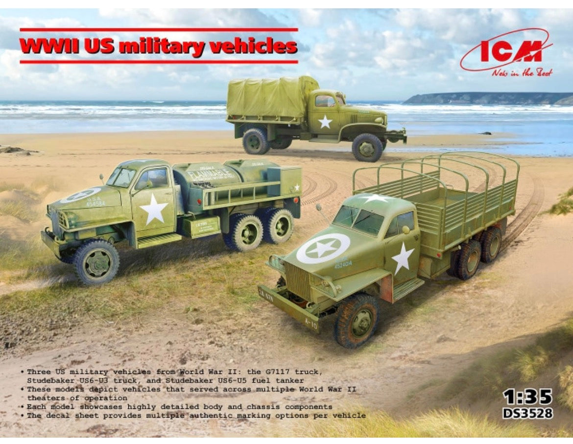 ICM DS3528 WWII US Military Vehicles