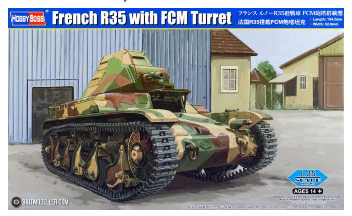 Hobbyboss 83894 French R35 with FCM Turret