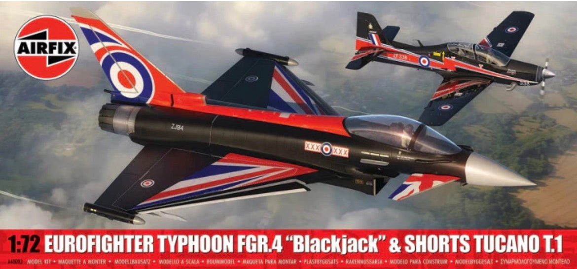 Airfix A40003 Eurofighter Typhoon FGR.4 “Blackjack” & Shorts Tucano T.1