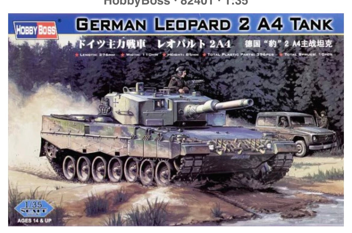 Hobbyboss 82401 German Leopard 2A4 Tank