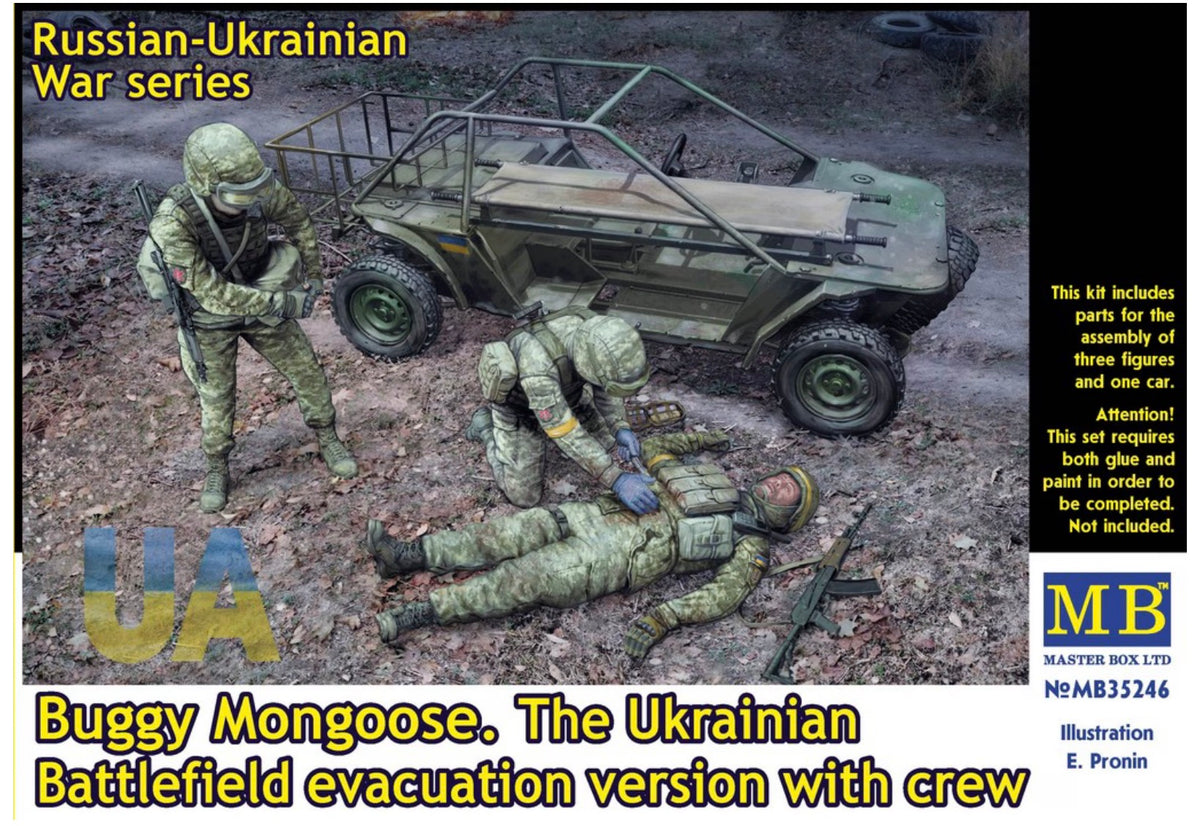 Master Box MB35246 Buggy Mongoose. The Ukrainian Battlefield Evacuation Version with Crew