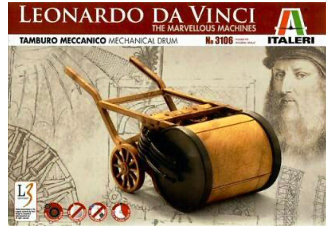 Italeri 3106 Leonard Da Vinci The Marvellous Machines Mechanical Drum