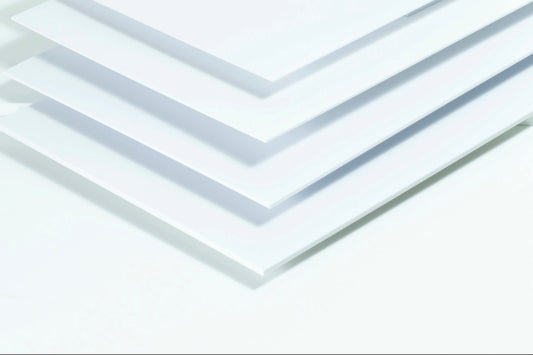 Maquett 605-01 PVC White Foam Sheet 194mm X 320mm X 2.00mm Thickness