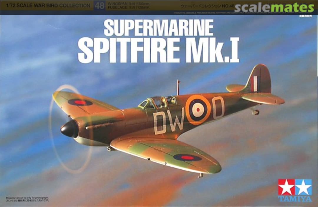 Tamiya 60748 Supermarine Spitfire Mk.1