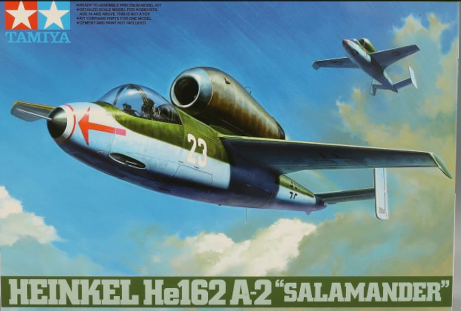 Tamiya 61097 Heineken He162 A-2 Salamander