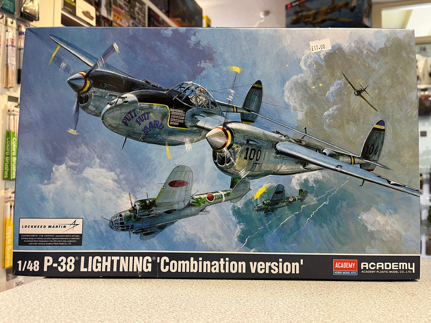 *Pre-Owned* Academy 12282 P-38 Lightning ‘Combination Version’