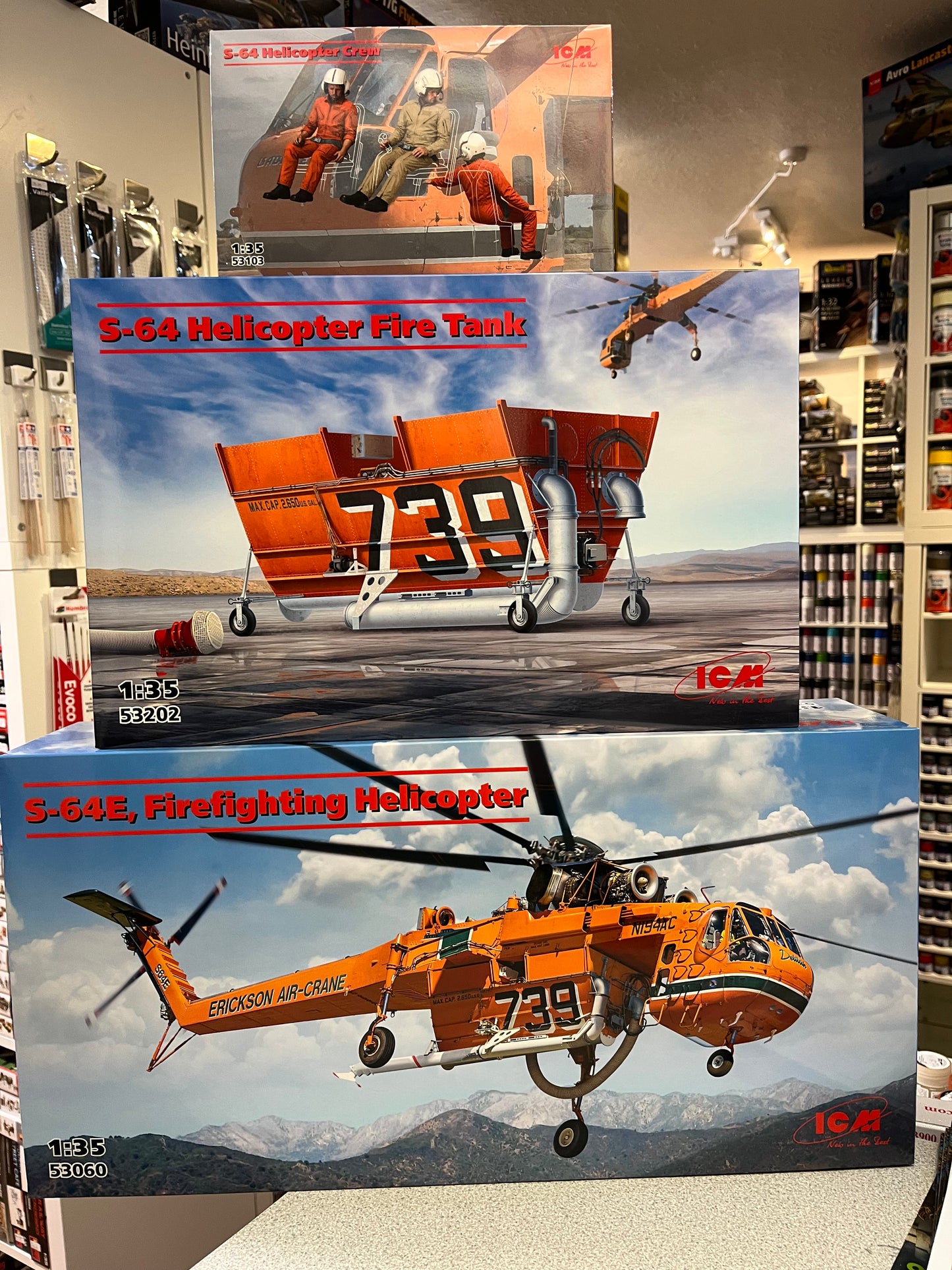 ICM S-64 Firefighting Helicopter Bundle
