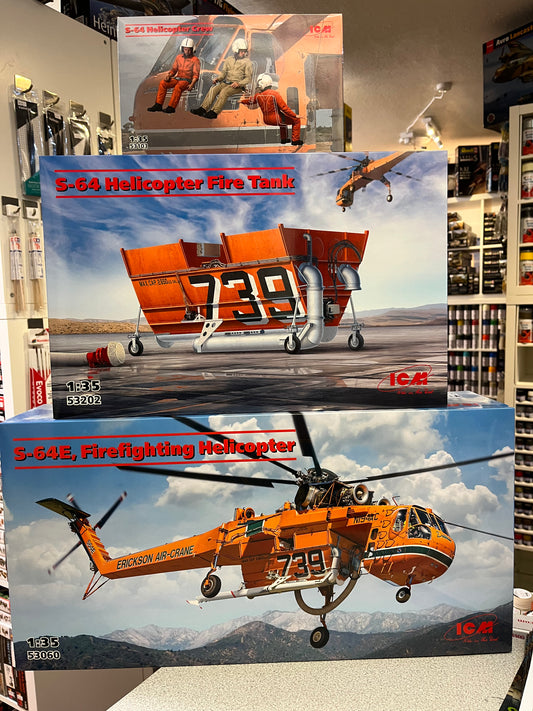 ICM S-64 Firefighting Helicopter Bundle